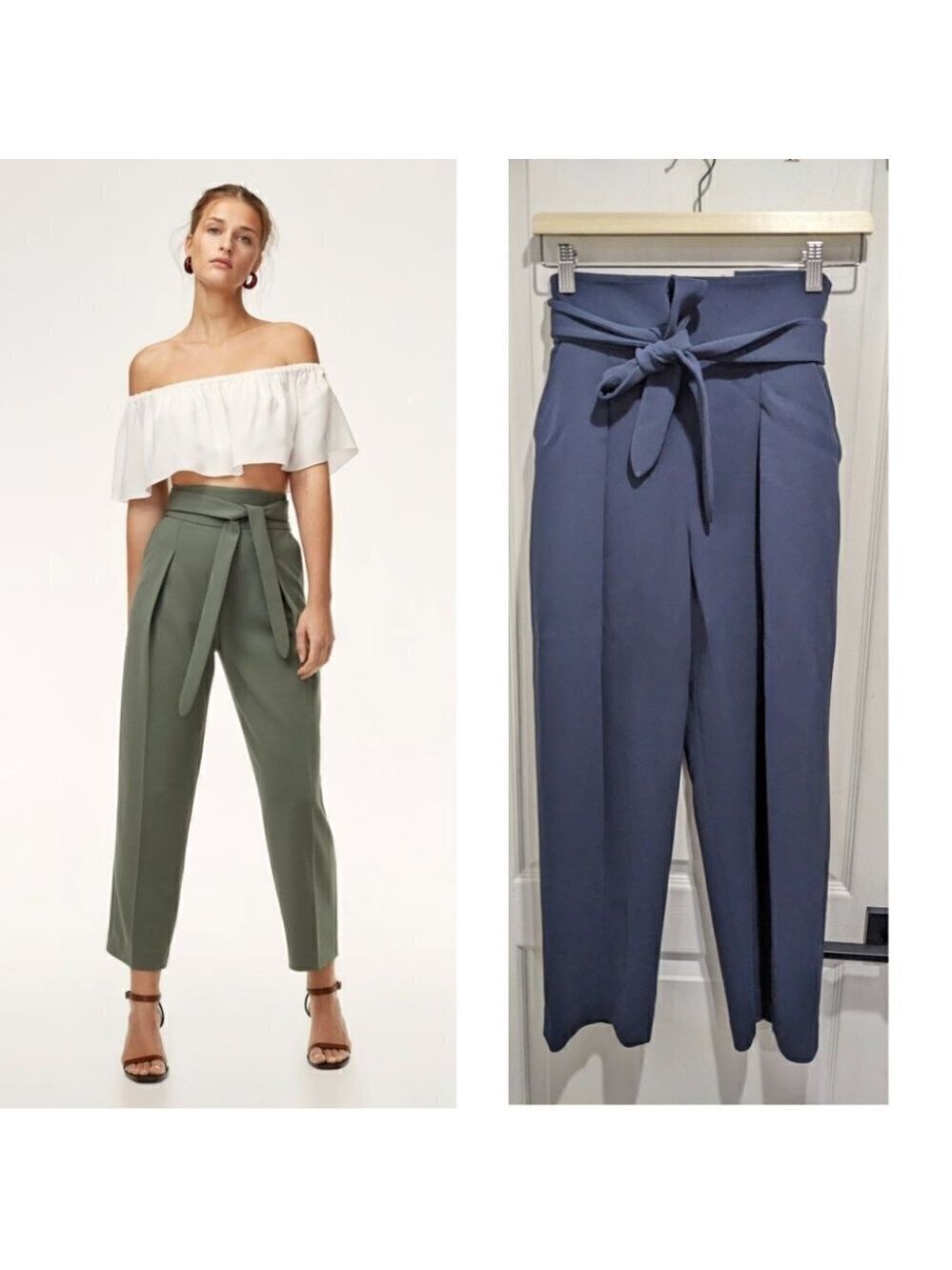 ARITZIA Wilfred | Feuille Pant in Total Eclipse Blue